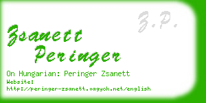 zsanett peringer business card